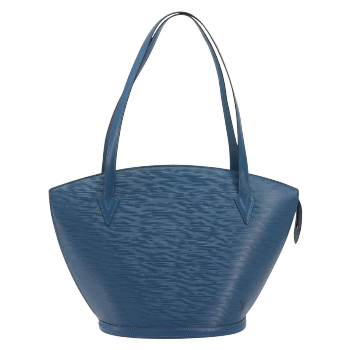 LOUIS VUITTON Epi Saint Jacques Shopping Shoulder Bag Blue M52275 Auth ep15588
