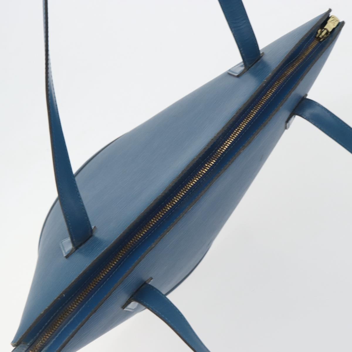 LOUIS VUITTON Epi Saint Jacques Shopping Shoulder Bag Blue M52275 Auth ep15588