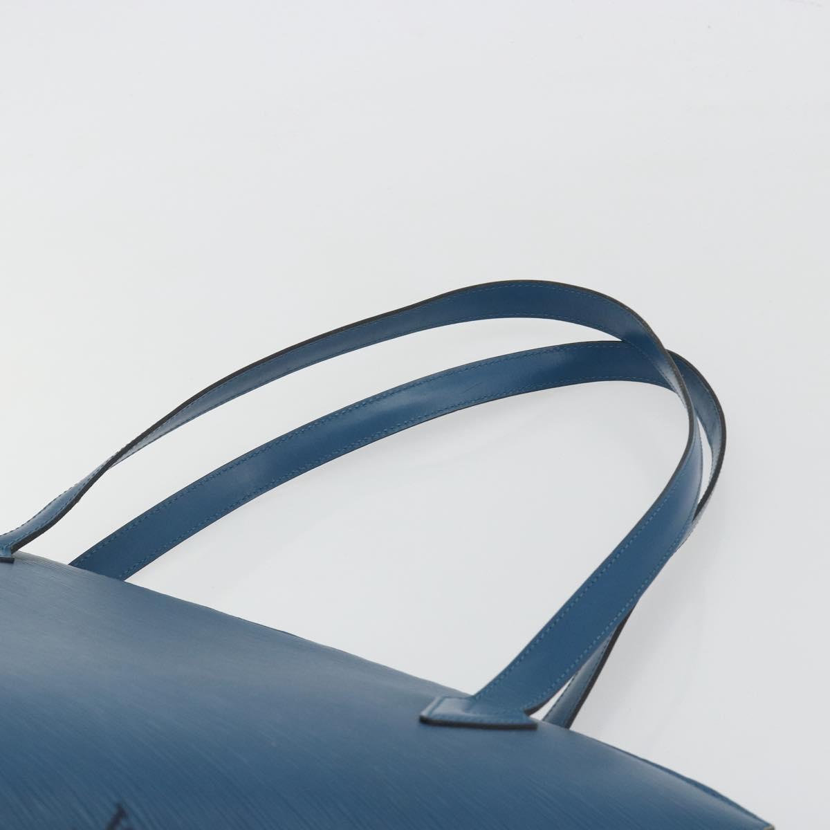 LOUIS VUITTON Epi Saint Jacques Shopping Shoulder Bag Blue M52275 Auth ep15588
