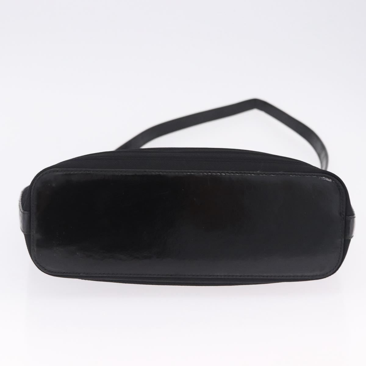 GUCCI Bamboo Hand Bag Canvas 2way Black Silver 000 1998 0588 Auth ep15589