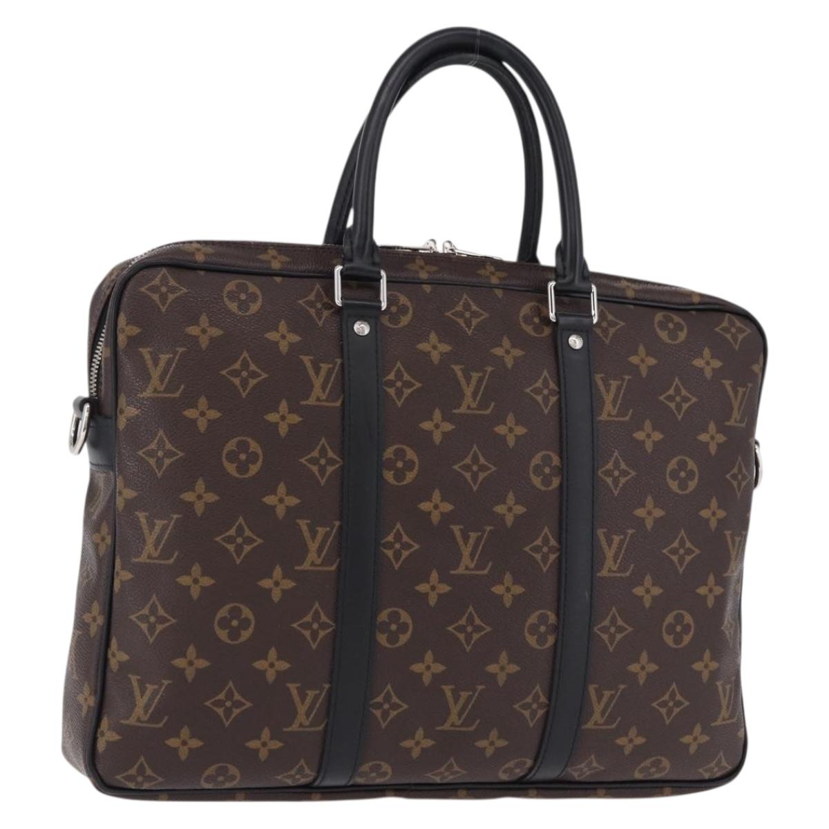 LOUIS VUITTON Monogram Porte Documents Voyage Hand Bag M40225 LV Auth ep15590