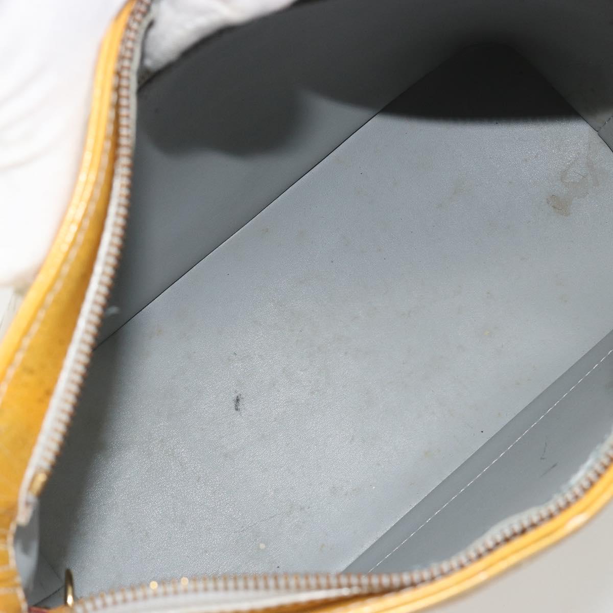 LOUIS VUITTON Monogram Vernis Houston Hand Bag Gris M91053 LV Auth ep15598