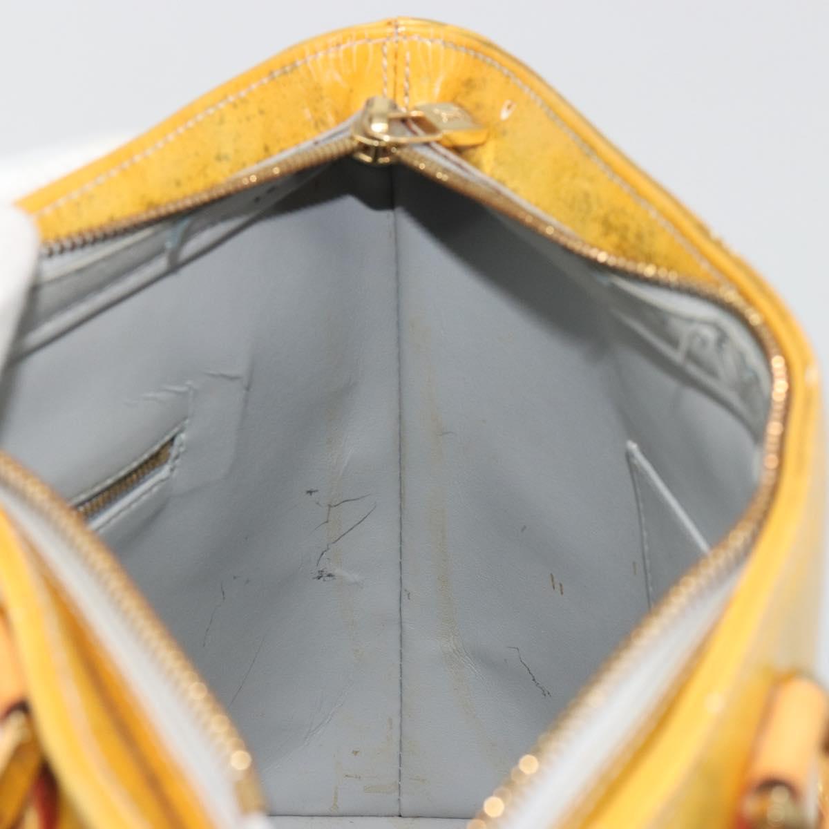 LOUIS VUITTON Monogram Vernis Houston Hand Bag Gris M91053 LV Auth ep15598