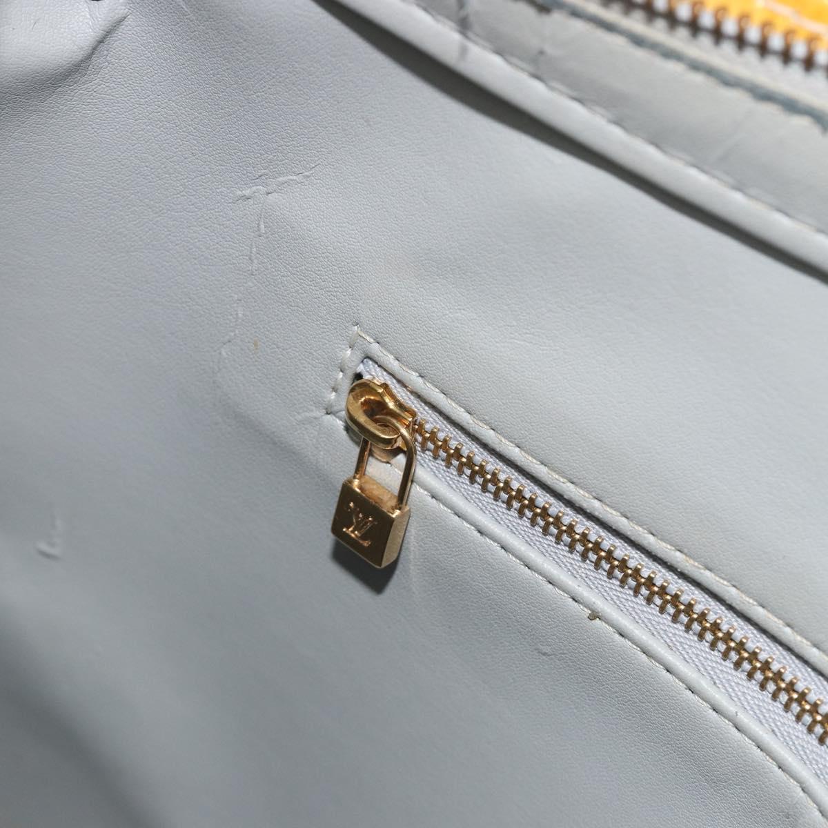 LOUIS VUITTON Monogram Vernis Houston Hand Bag Gris M91053 LV Auth ep15598