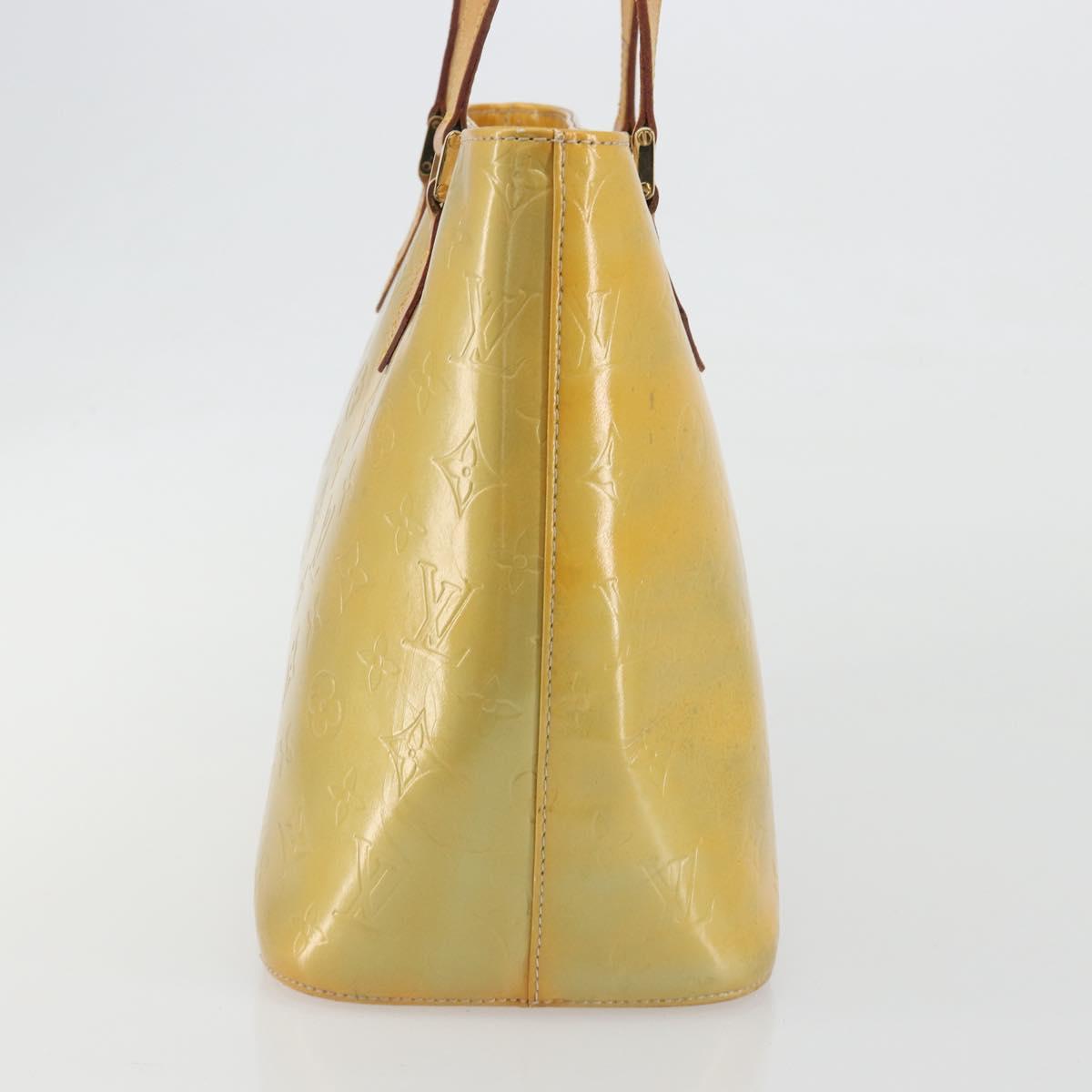 LOUIS VUITTON Monogram Vernis Houston Hand Bag Gris M91053 LV Auth ep15598