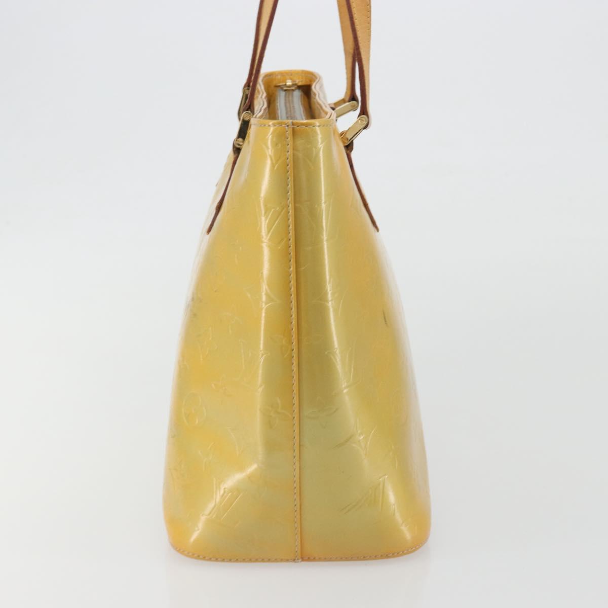 LOUIS VUITTON Monogram Vernis Houston Hand Bag Gris M91053 LV Auth ep15598
