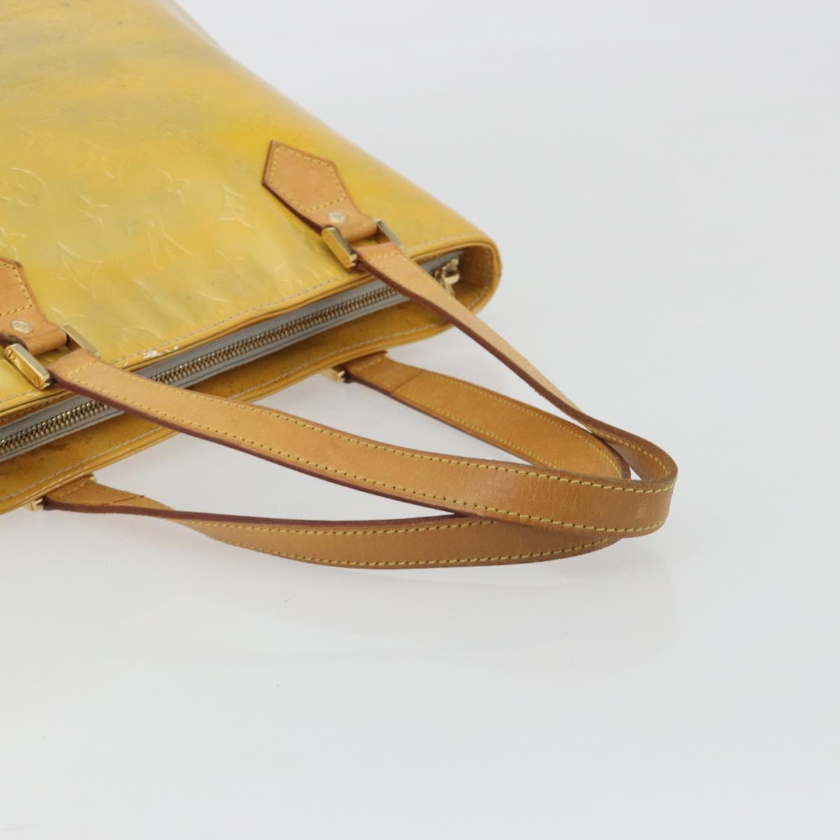 LOUIS VUITTON Monogram Vernis Houston Hand Bag Gris M91053 LV Auth ep15598
