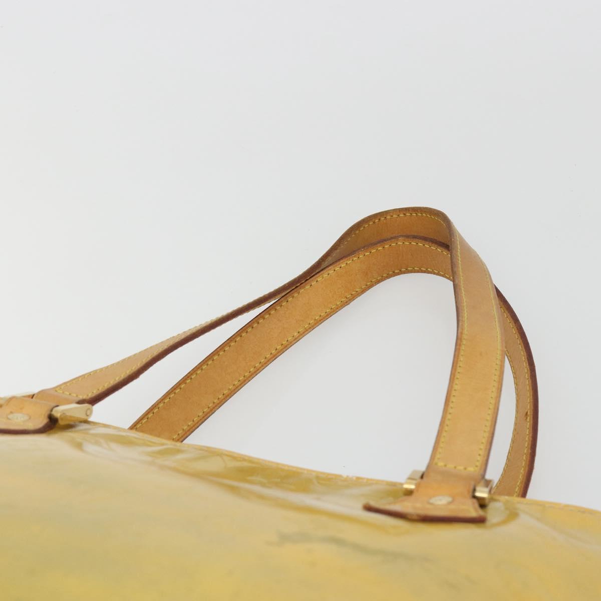 LOUIS VUITTON Monogram Vernis Houston Hand Bag Gris M91053 LV Auth ep15598