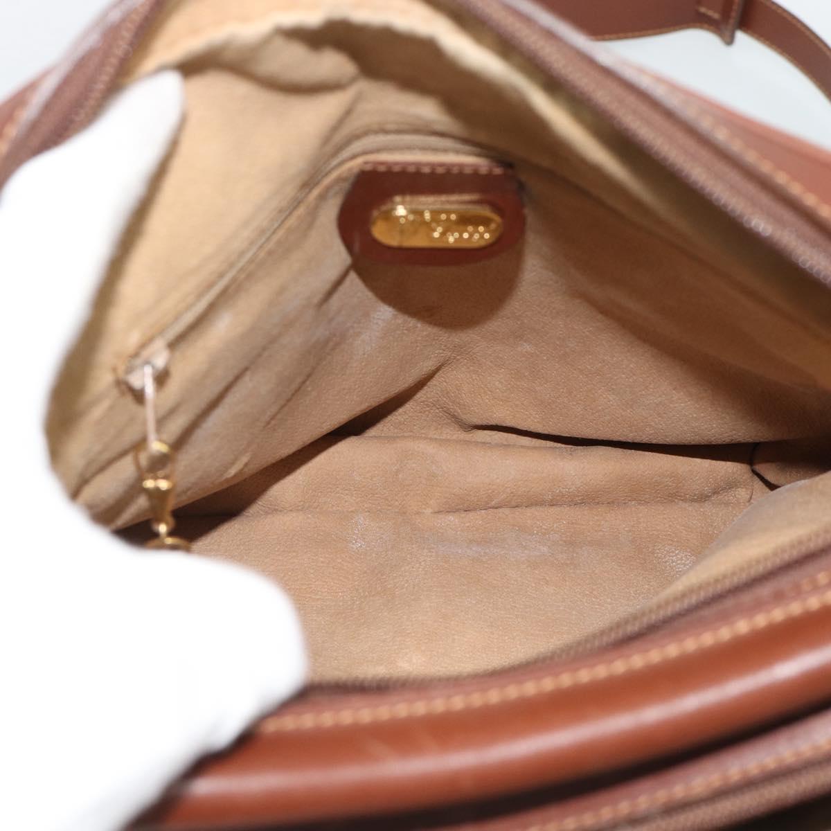 GUCCI Micro GG Supreme Shoulder Bag PVC Beige Gold Auth ep15606