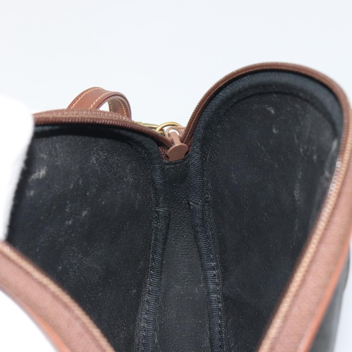 GUCCI Micro GG Supreme Shoulder Bag Black Gold 007 104 0013 Auth ep15607