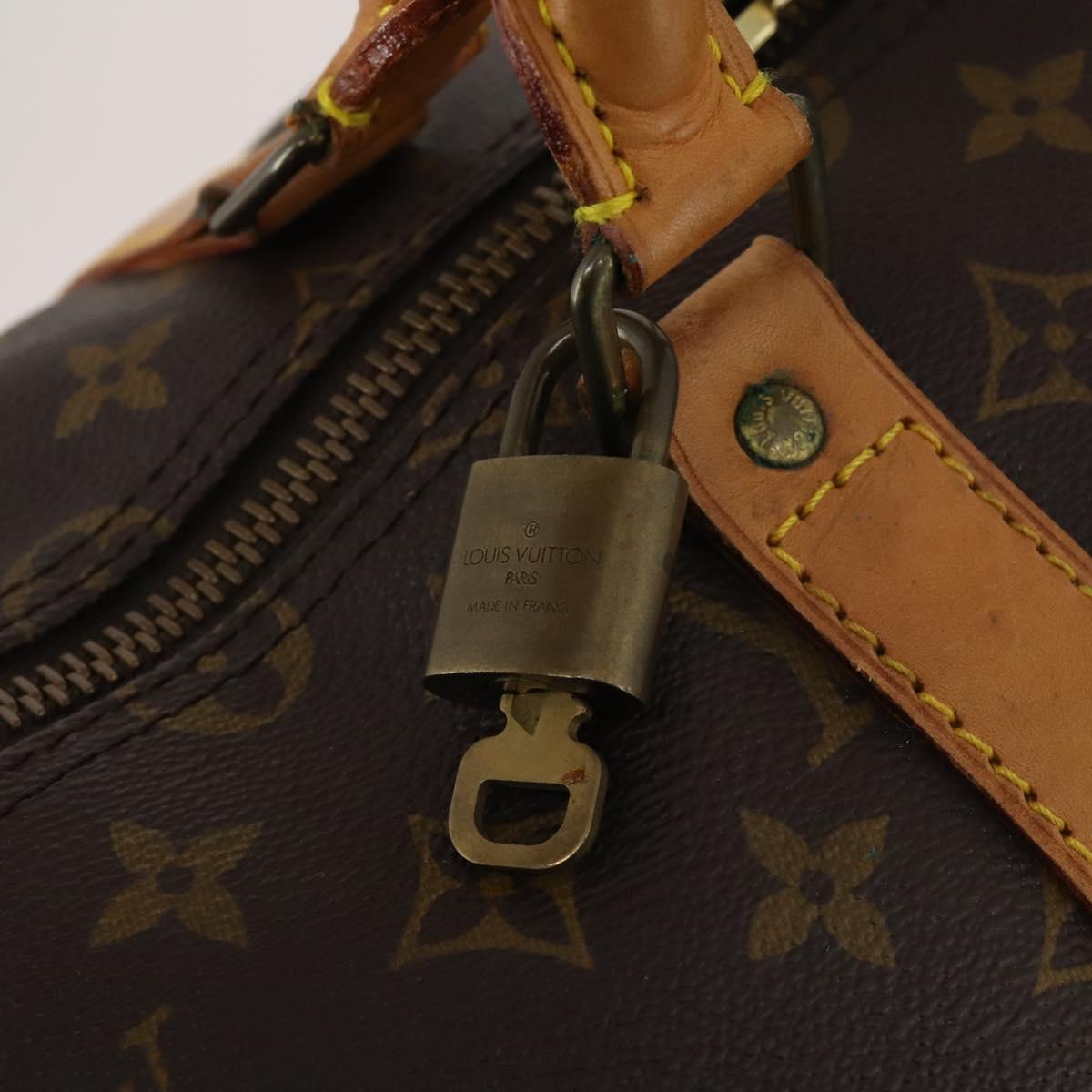 LOUIS VUITTON Monogram Keepall Bandouliere 55 Boston Bag M41414 LV Auth ep15610A