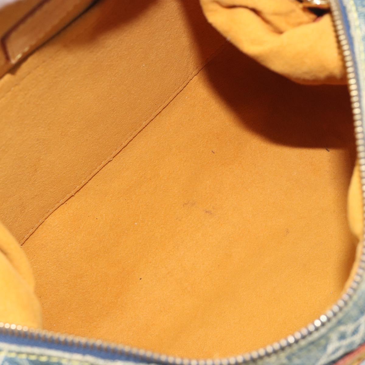 LOUIS VUITTON Monogram Denim Buggy PM Shoulder Bag Blue M95049 LV Auth ep15612A