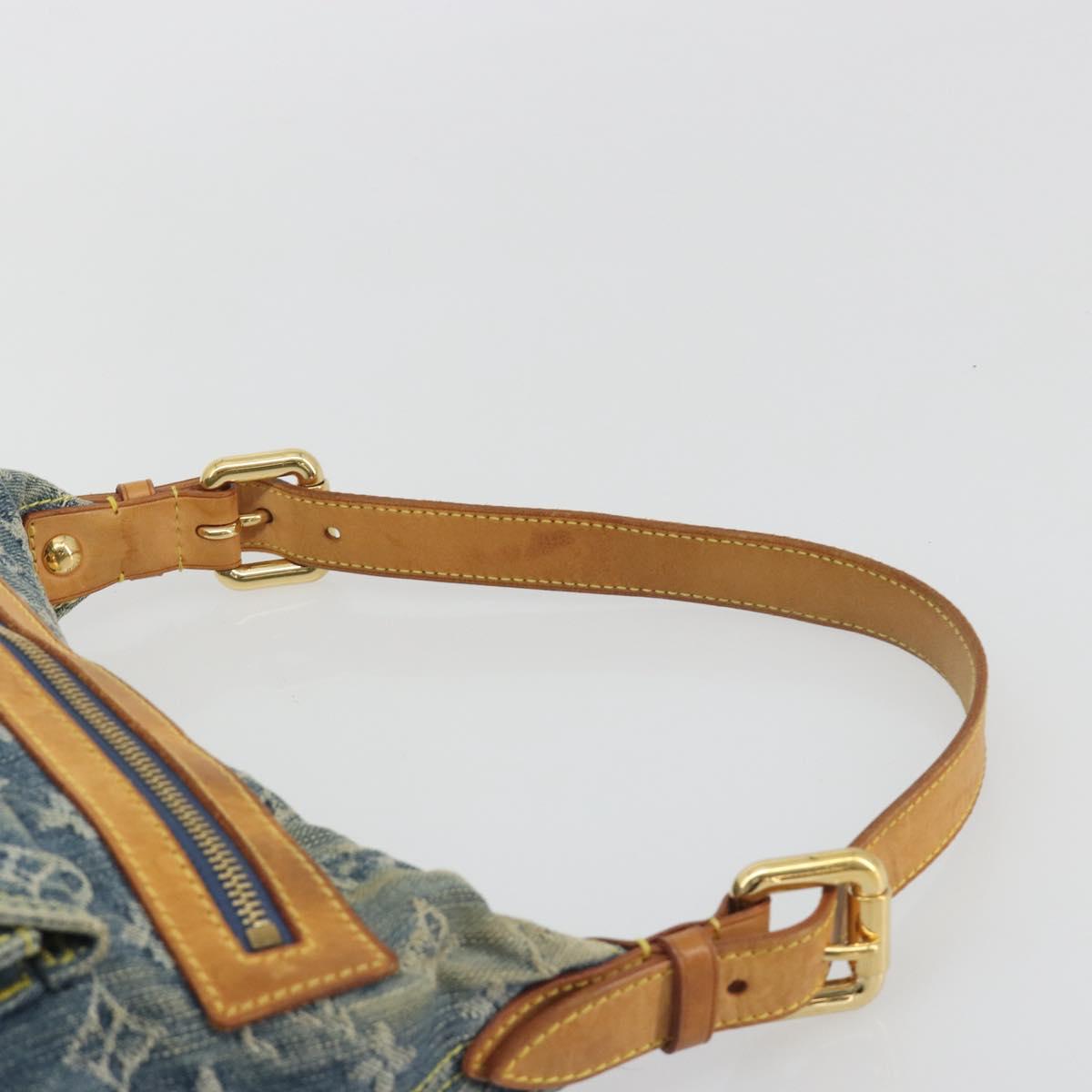 LOUIS VUITTON Monogram Denim Buggy PM Shoulder Bag Blue M95049 LV Auth ep15612A