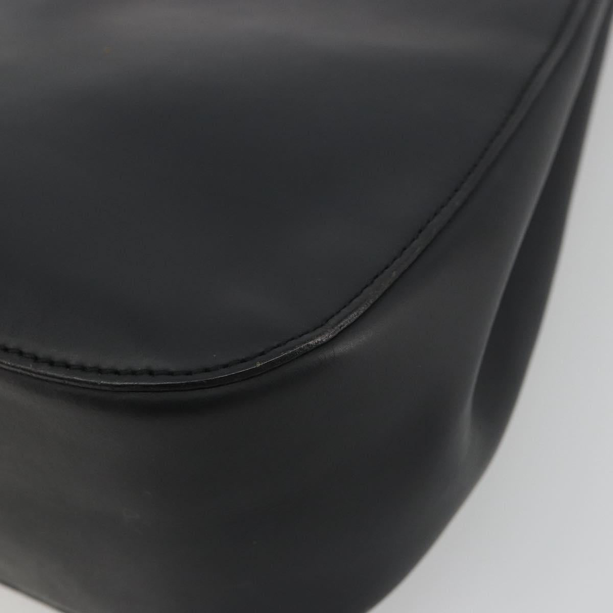 GUCCI Bamboo Hand Bag Leather Black 001 3761 Auth ep15613A
