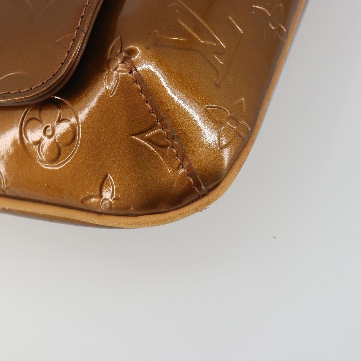 LOUIS VUITTON Monogram Vernis Thompson Street Bag Bronze M91124 LV Auth ep15617