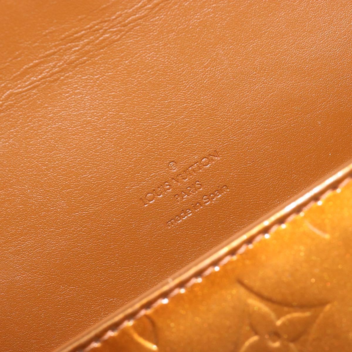 LOUIS VUITTON Monogram Vernis Thompson Street Bag Bronze M91124 LV Auth ep15617