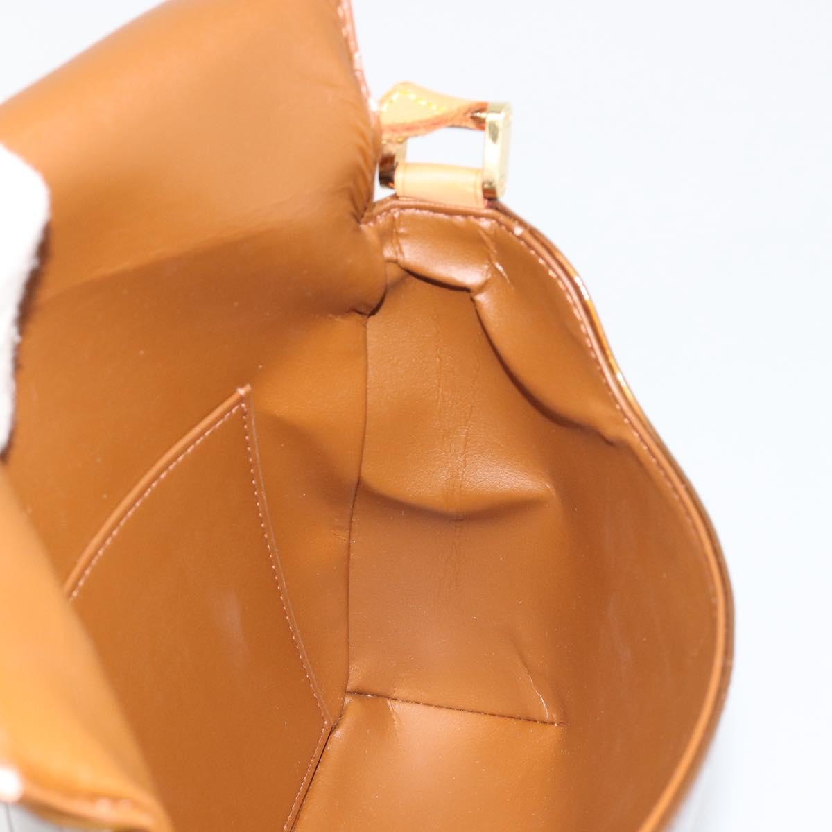 LOUIS VUITTON Monogram Vernis Thompson Street Bag Bronze M91124 LV Auth ep15617