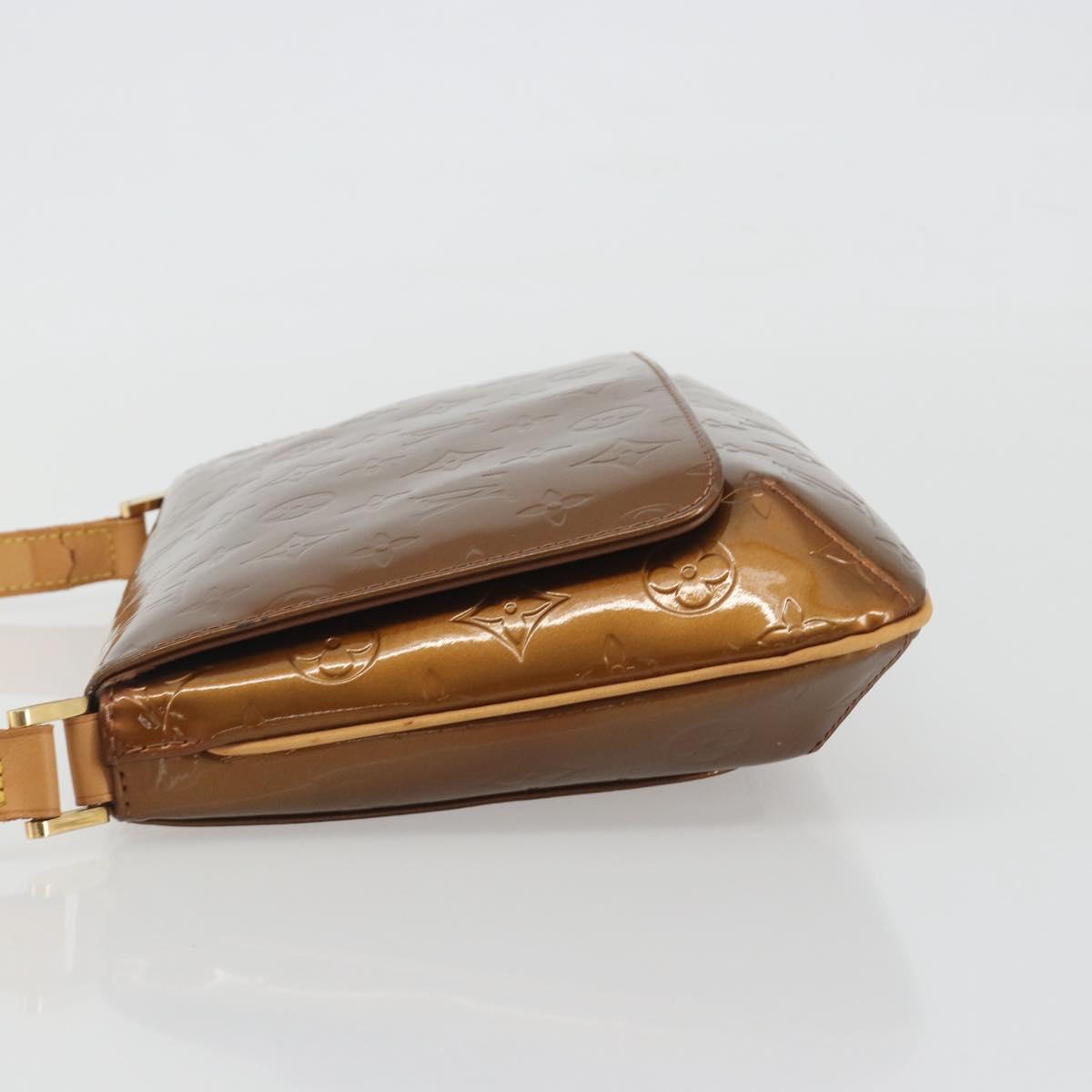 LOUIS VUITTON Monogram Vernis Thompson Street Bag Bronze M91124 LV Auth ep15617