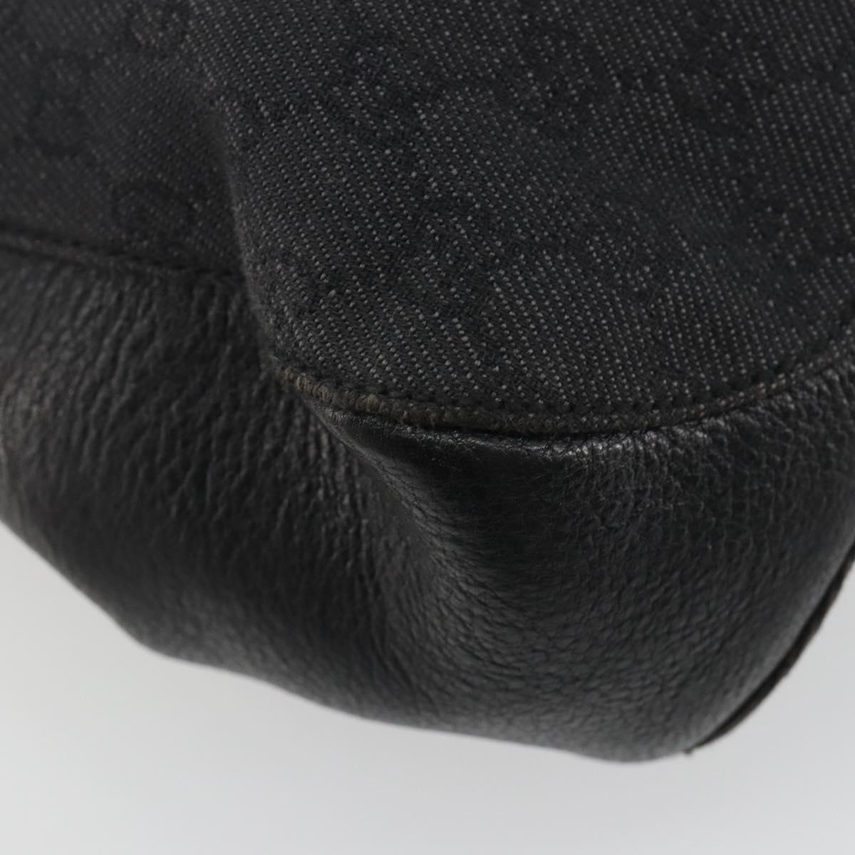 GUCCI GG Canvas Shoulder Bag Black 101971 Auth ep15619