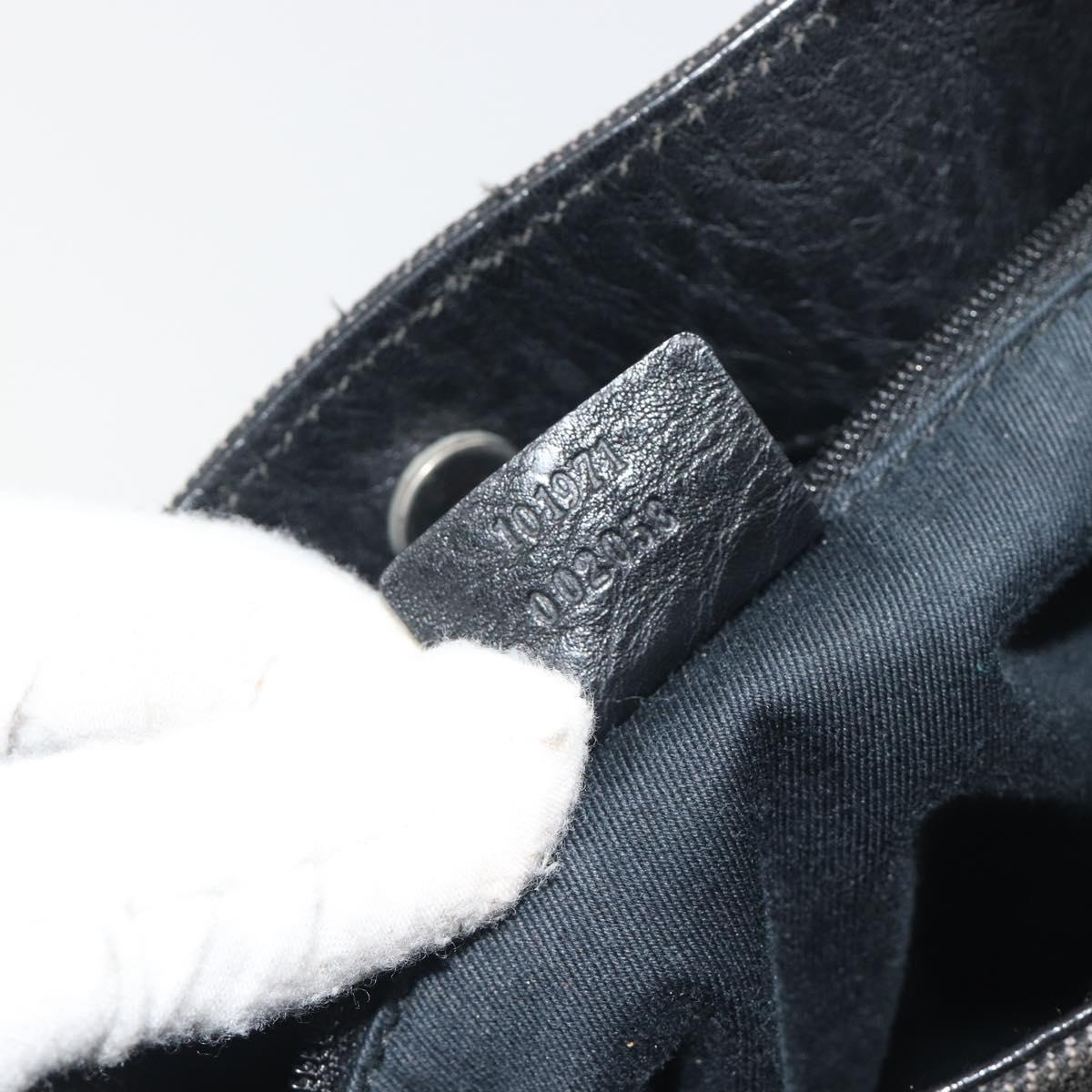 GUCCI GG Canvas Shoulder Bag Black 101971 Auth ep15619