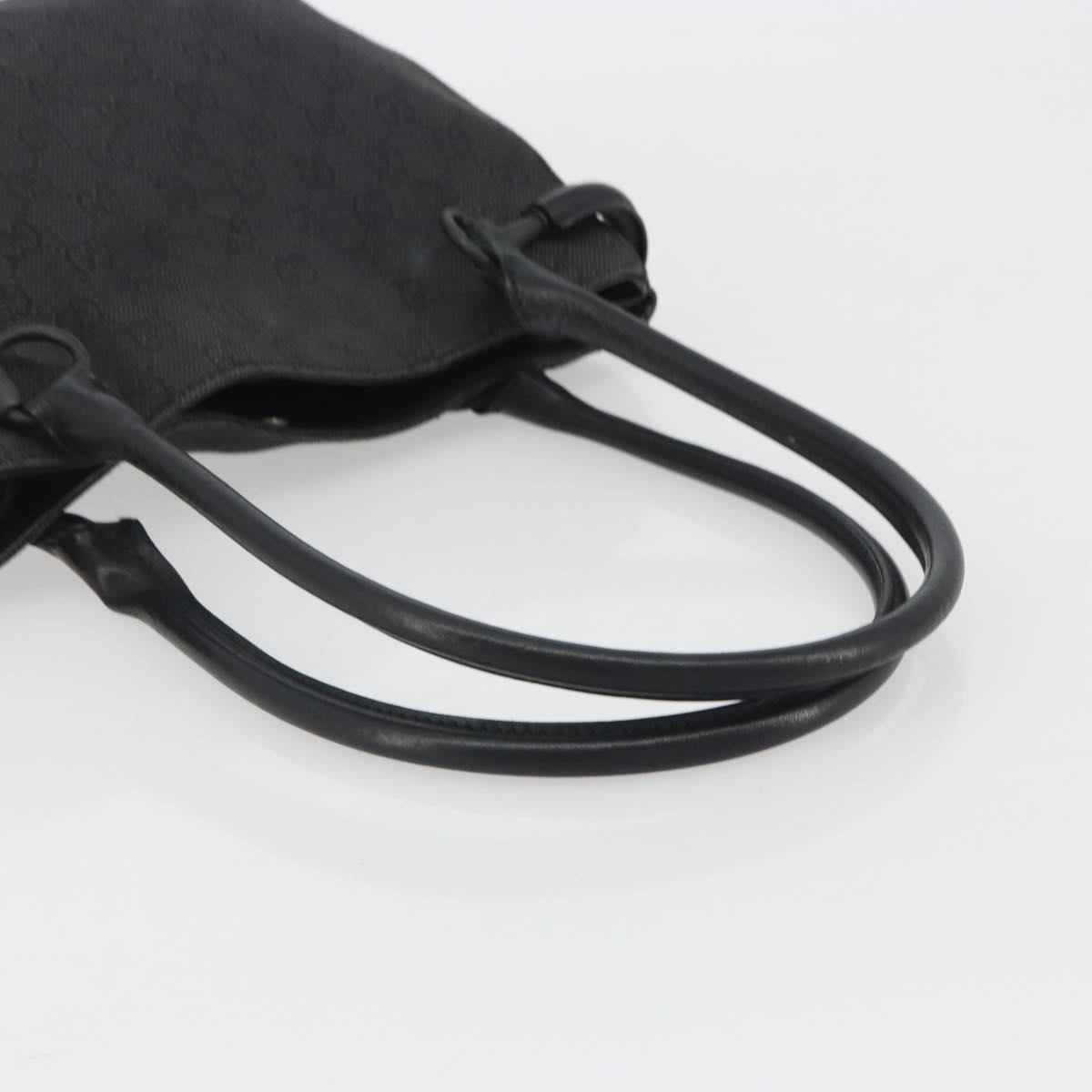 GUCCI GG Canvas Shoulder Bag Black 101971 Auth ep15619