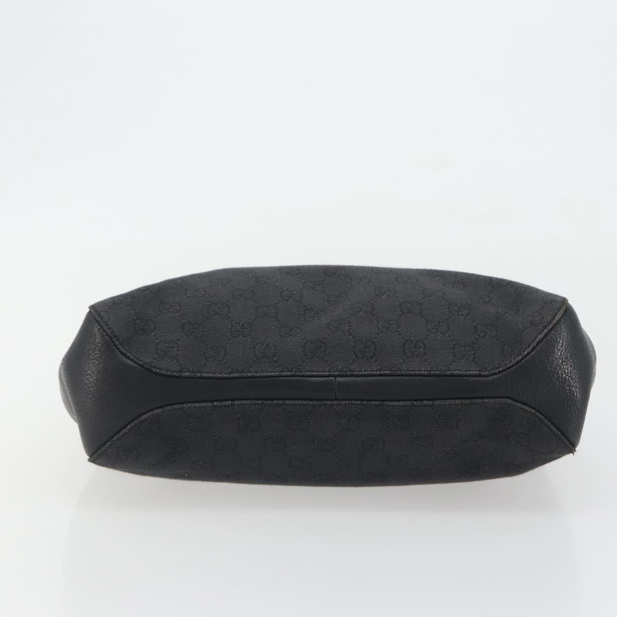 GUCCI GG Canvas Shoulder Bag Black 101971 Auth ep15619