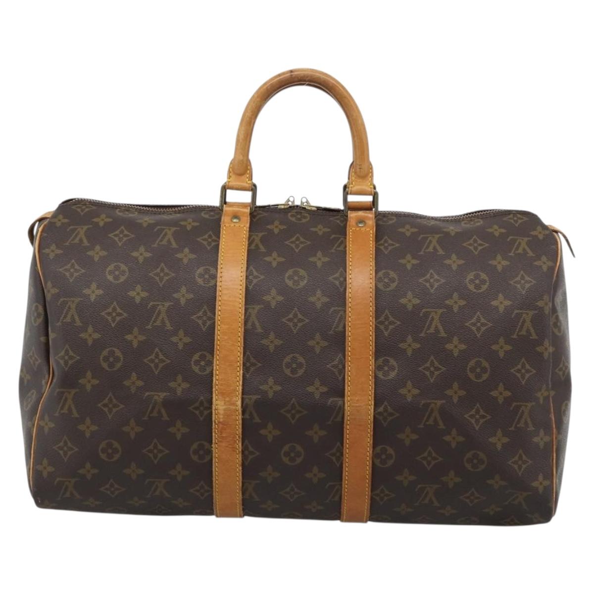 LOUIS VUITTON Monogram Keepall 45 Boston Bag M41428 LV Auth ep15621