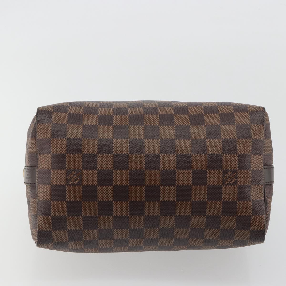 LOUIS VUITTON Damier Ebene Speedy Bandouliere 25 Hand Bag N41368 Auth ep15627V