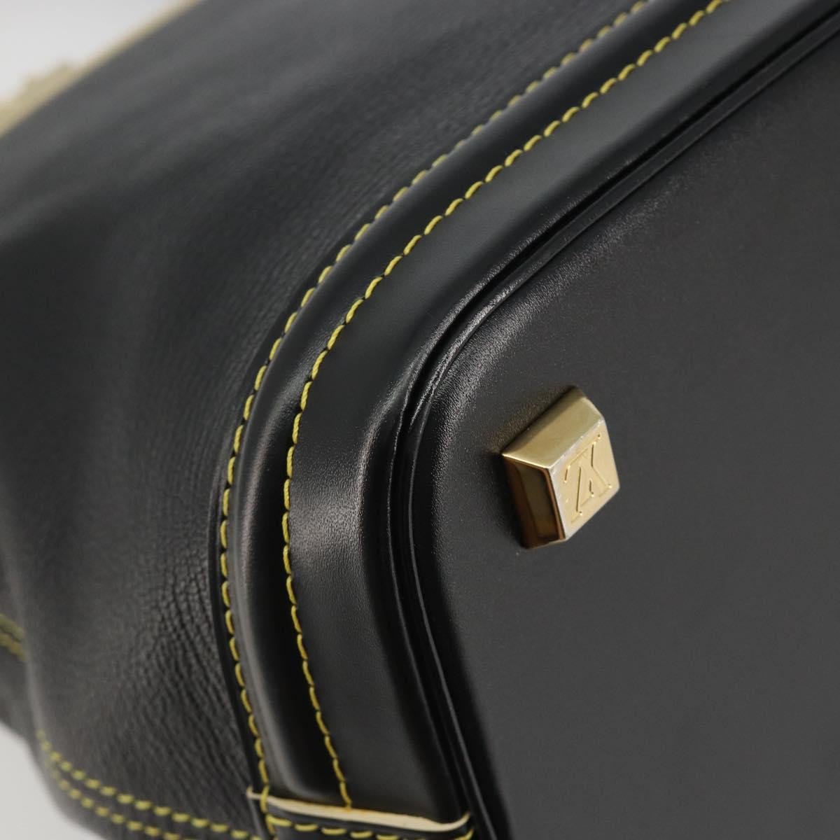 LOUIS VUITTON Suhari Lockit PM Hand Bag Leather Black M91888 LV Auth ep15631