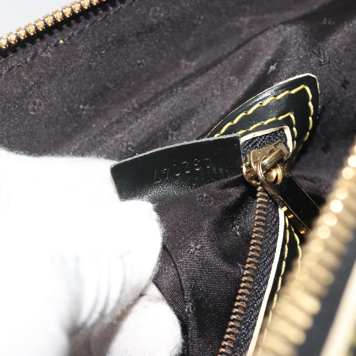 LOUIS VUITTON Suhari Lockit PM Hand Bag Leather Black M91888 LV Auth ep15631