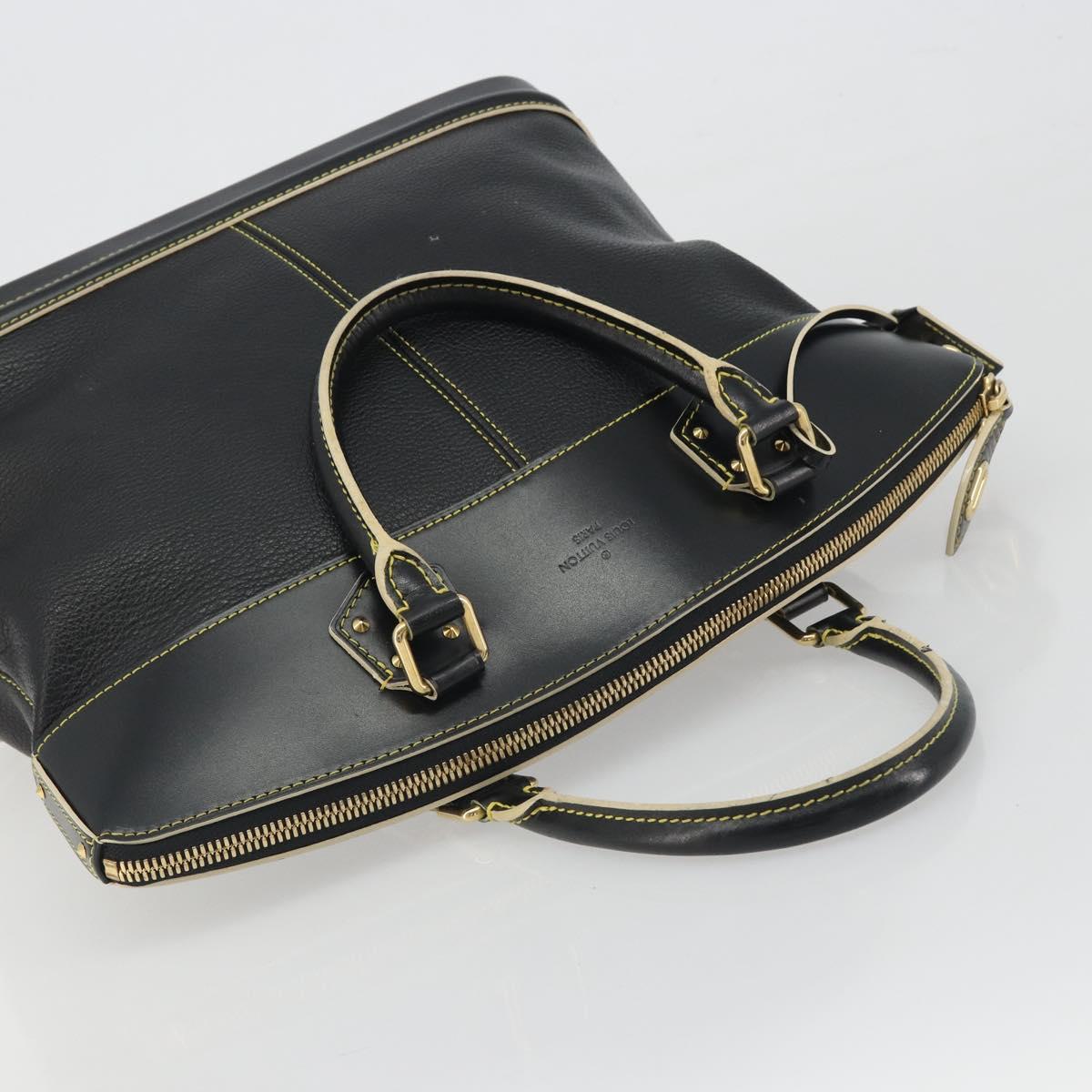 LOUIS VUITTON Suhari Lockit PM Hand Bag Leather Black M91888 LV Auth ep15631