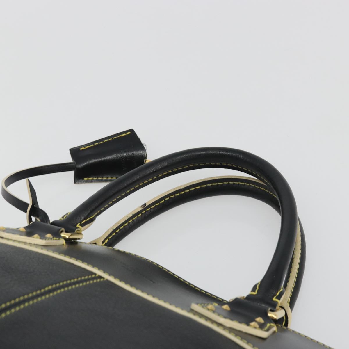 LOUIS VUITTON Suhari Lockit PM Hand Bag Leather Black M91888 LV Auth ep15631