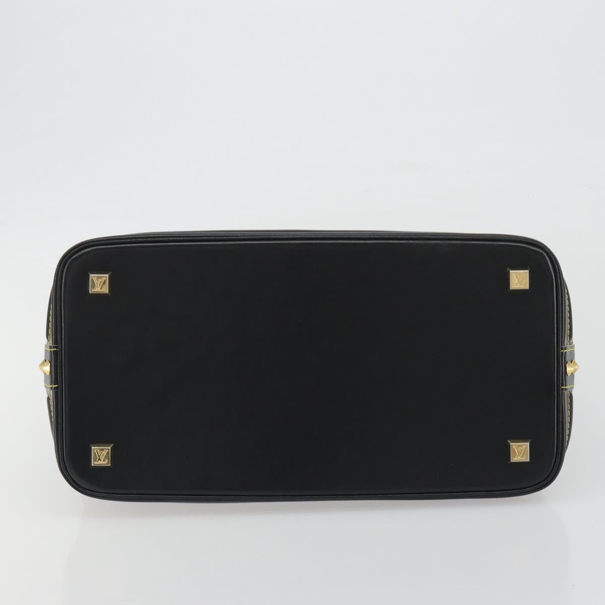 LOUIS VUITTON Suhari Lockit PM Hand Bag Leather Black M91888 LV Auth ep15631