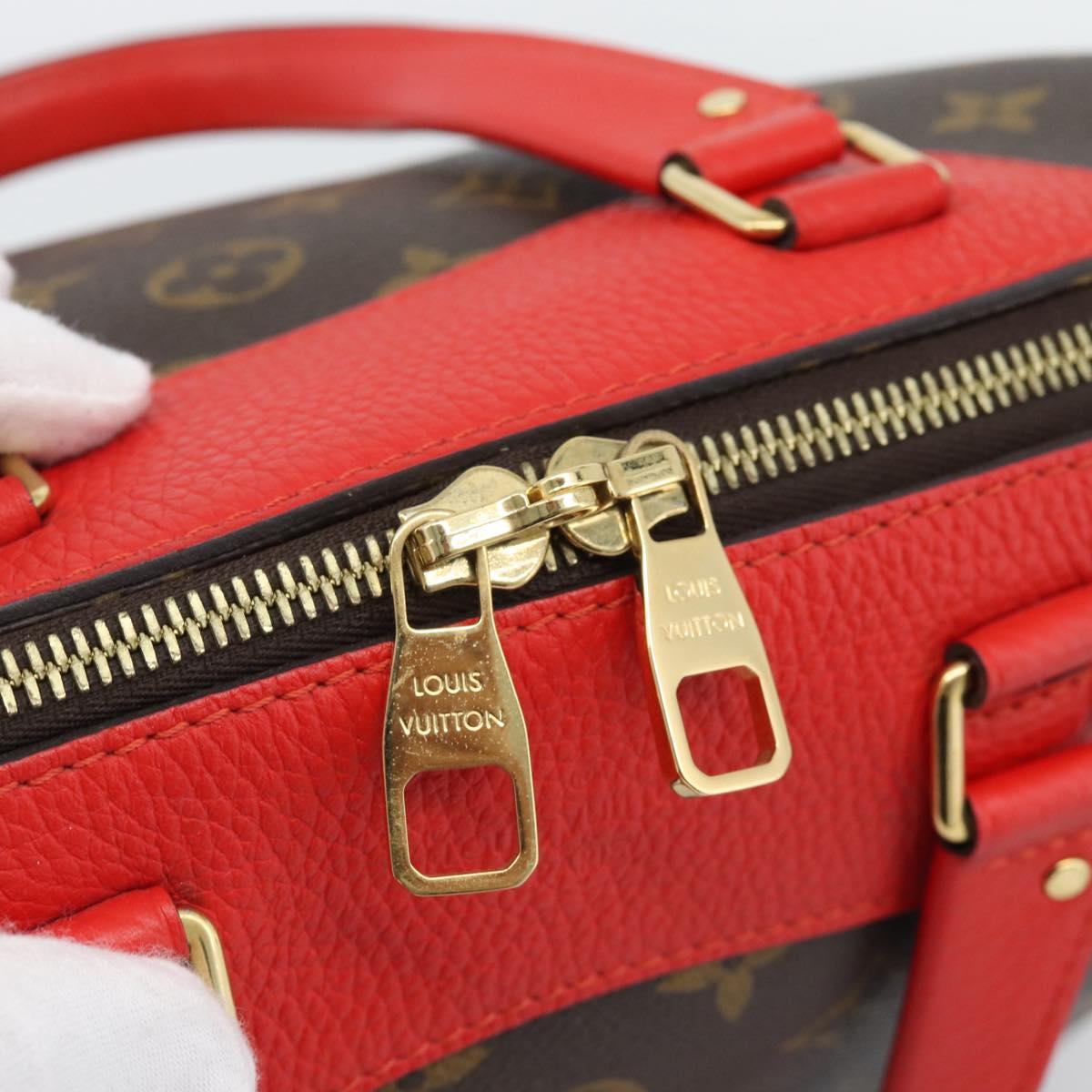 LOUIS VUITTON Monogram Retiro PM Hand Bag 2way Bag Red M50057 LV Auth ep15634A