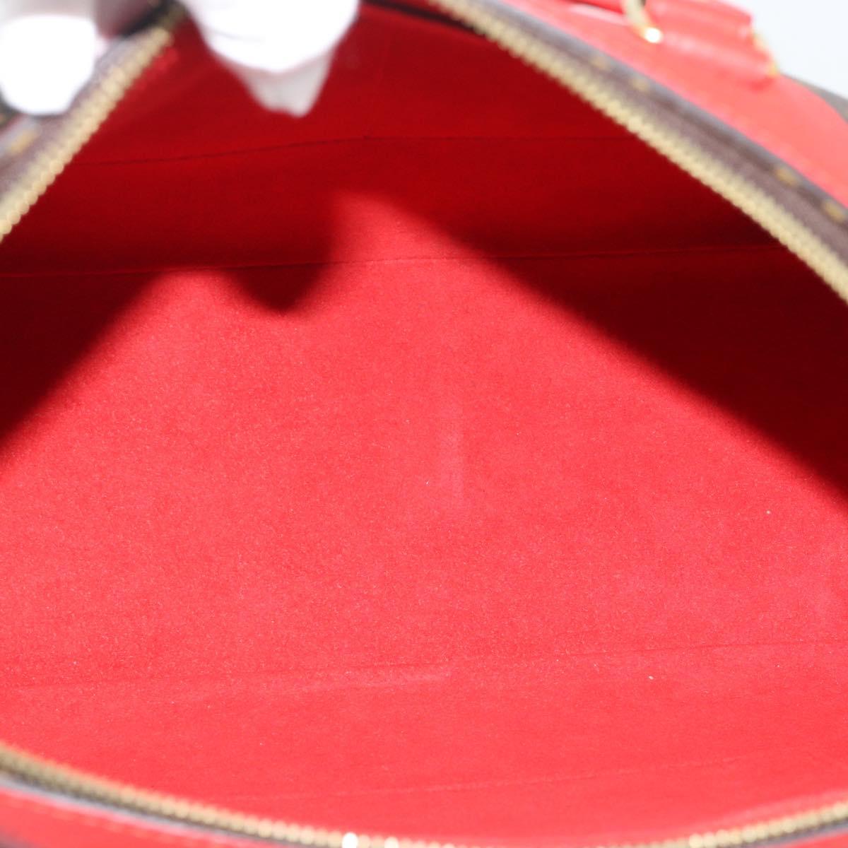 LOUIS VUITTON Monogram Retiro PM Hand Bag 2way Bag Red M50057 LV Auth ep15634A