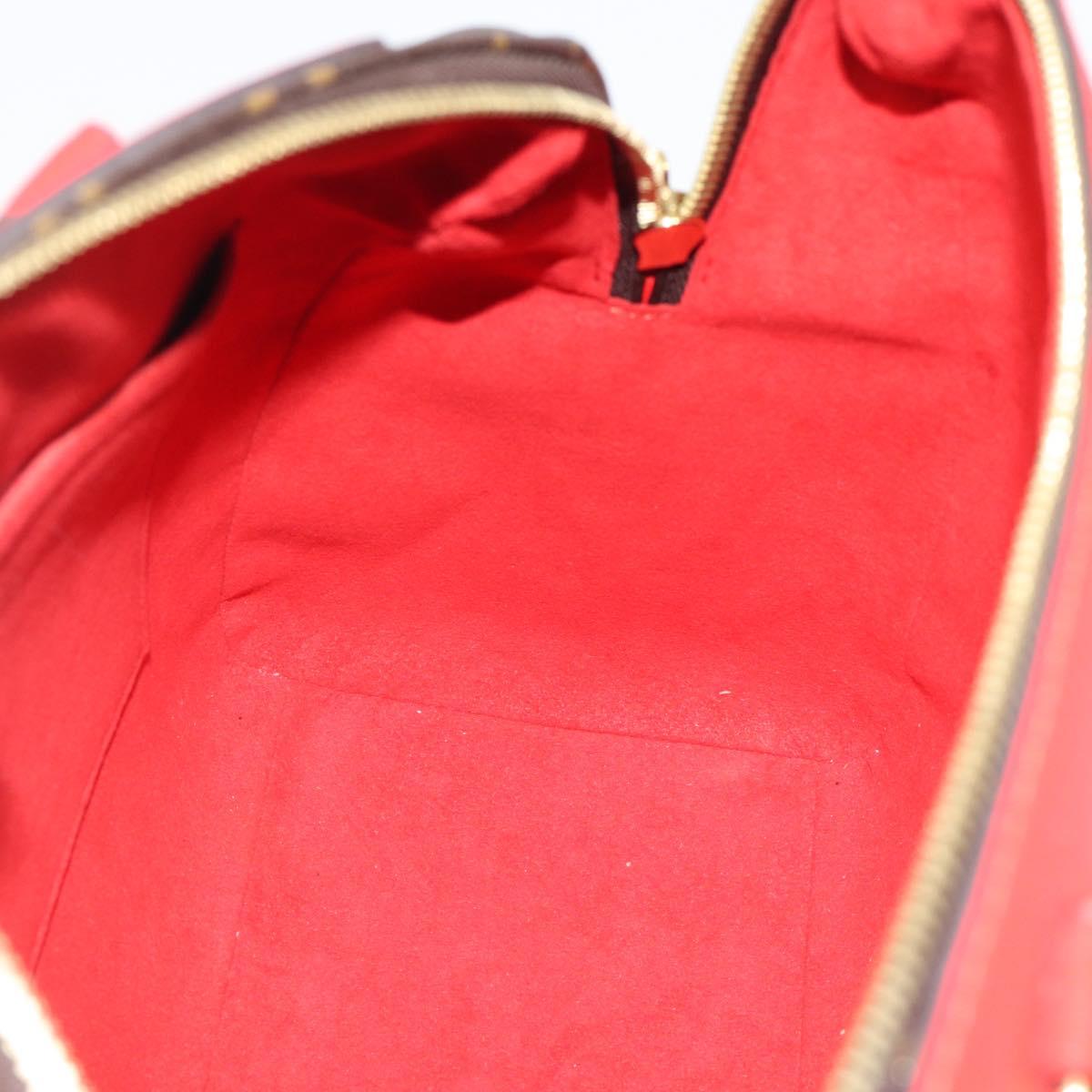 LOUIS VUITTON Monogram Retiro PM Hand Bag 2way Bag Red M50057 LV Auth ep15634A