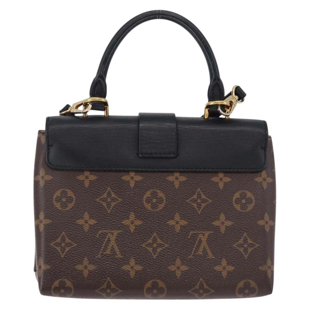 LOUIS VUITTON Monogram Rocky BB Hand Bag 2way Black M44141 LV Auth ep15635V