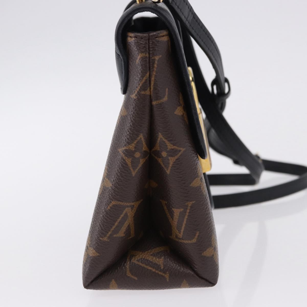 LOUIS VUITTON Monogram Rocky BB Hand Bag 2way Black M44141 LV Auth ep15635V