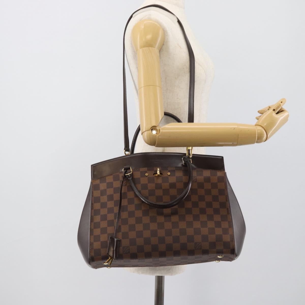 LOUIS VUITTON Damier Ebene Rivoli Hand Bag N41150 LV Auth ep15636V