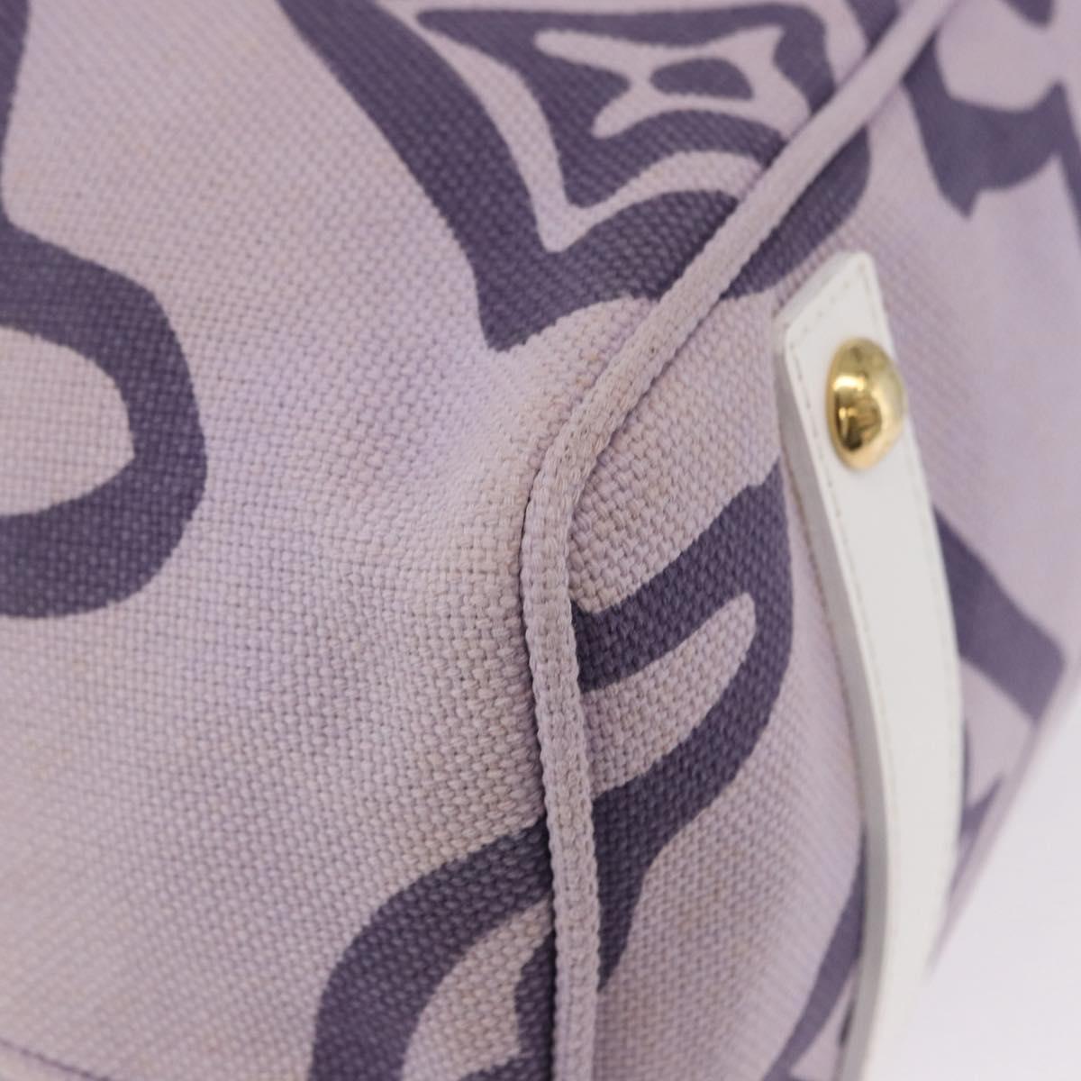 LOUIS VUITTON Cruise line Taicienne GM Bag Canvas Purple M95681 LV Auth ep15639A