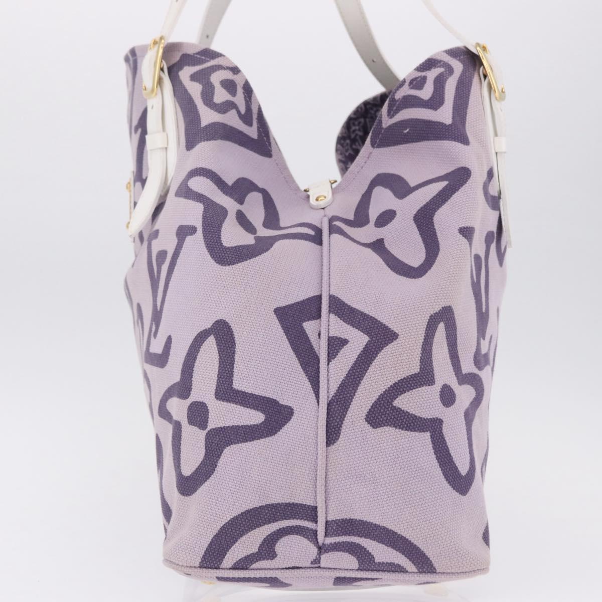 LOUIS VUITTON Cruise line Taicienne GM Bag Canvas Purple M95681 LV Auth ep15639A