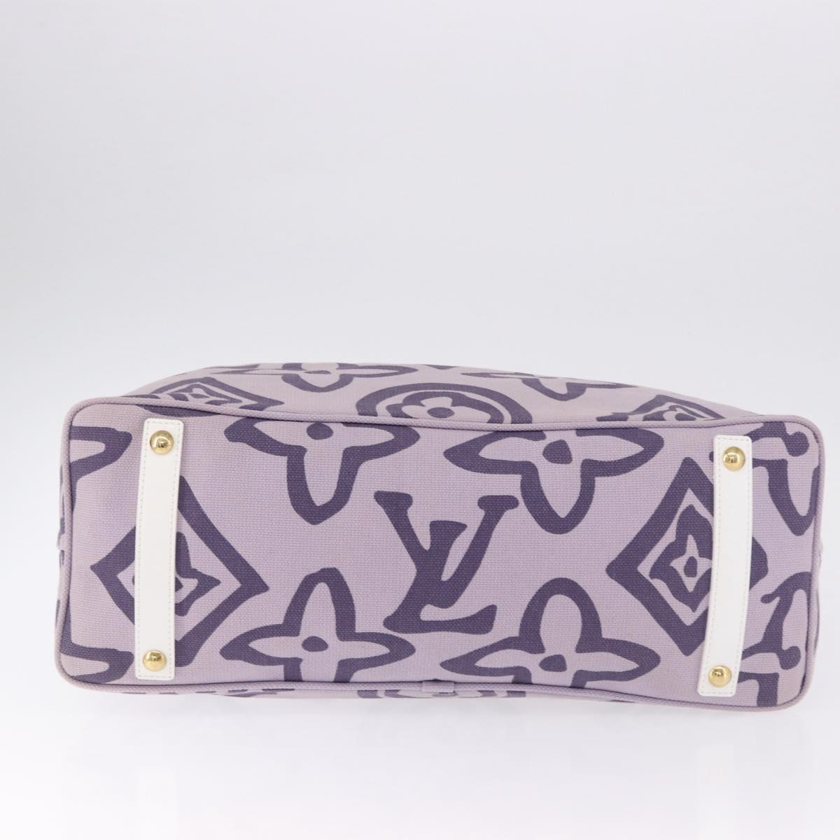 LOUIS VUITTON Cruise line Taicienne GM Bag Canvas Purple M95681 LV Auth ep15639A