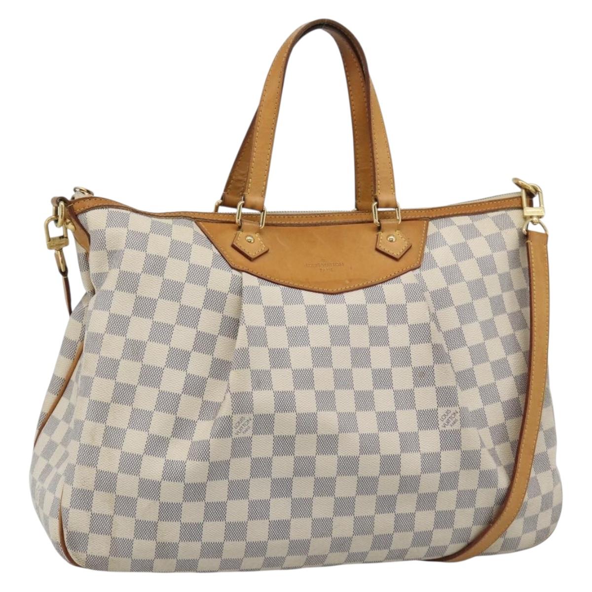 LOUIS VUITTON Damier Azur Siracusa GM Shoulder Bag N41111 LV Auth ep15640A