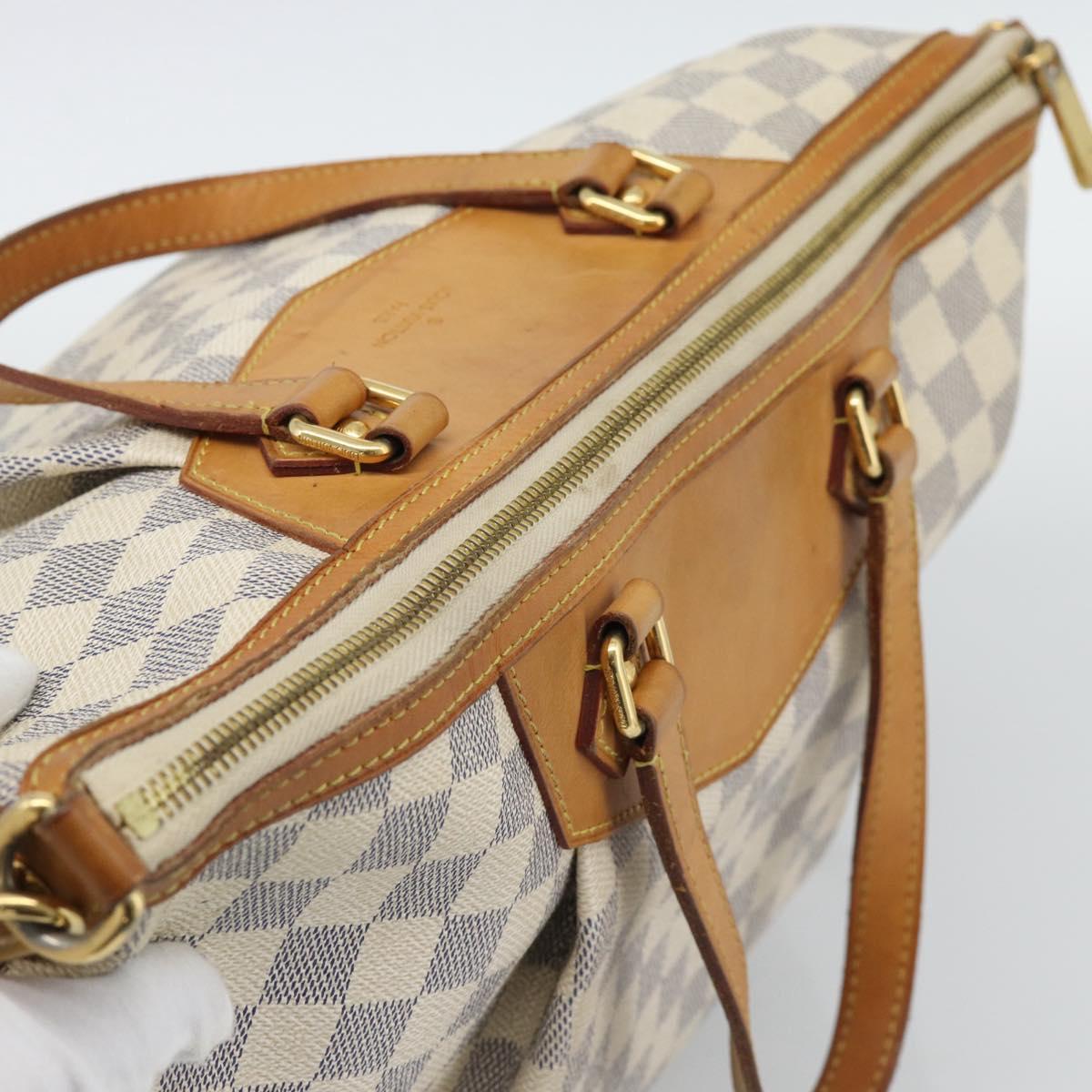 LOUIS VUITTON Damier Azur Siracusa GM Shoulder Bag N41111 LV Auth ep15640A