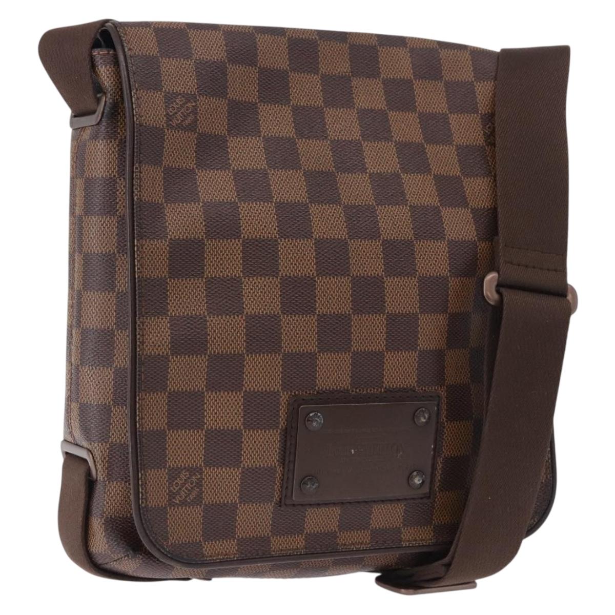 LOUIS VUITTON Damier Ebene Brooklyn PM Shoulder Bag N51210 LV Auth ep15649