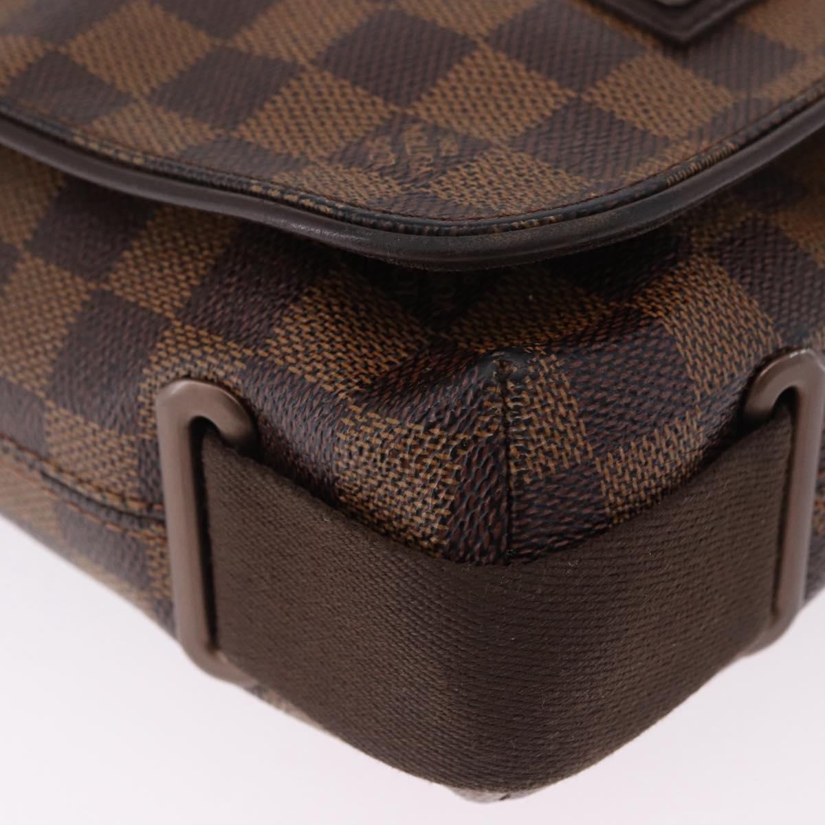 LOUIS VUITTON Damier Ebene Brooklyn PM Shoulder Bag N51210 LV Auth ep15649