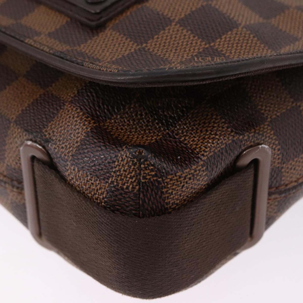 LOUIS VUITTON Damier Ebene Brooklyn PM Shoulder Bag N51210 LV Auth ep15649