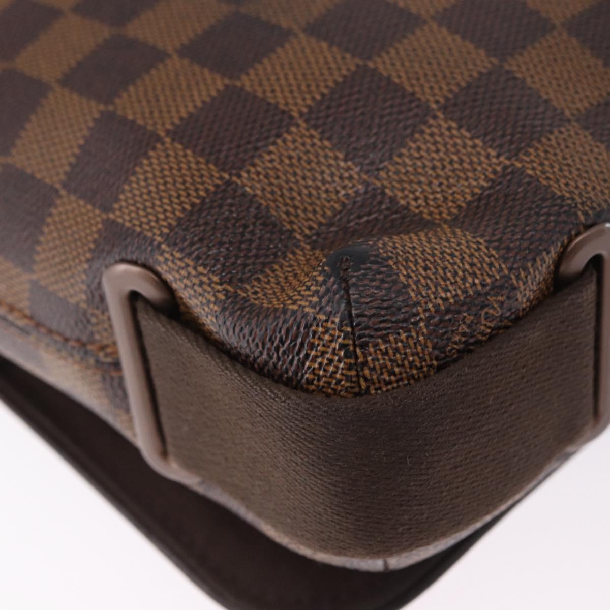 LOUIS VUITTON Damier Ebene Brooklyn PM Shoulder Bag N51210 LV Auth ep15649