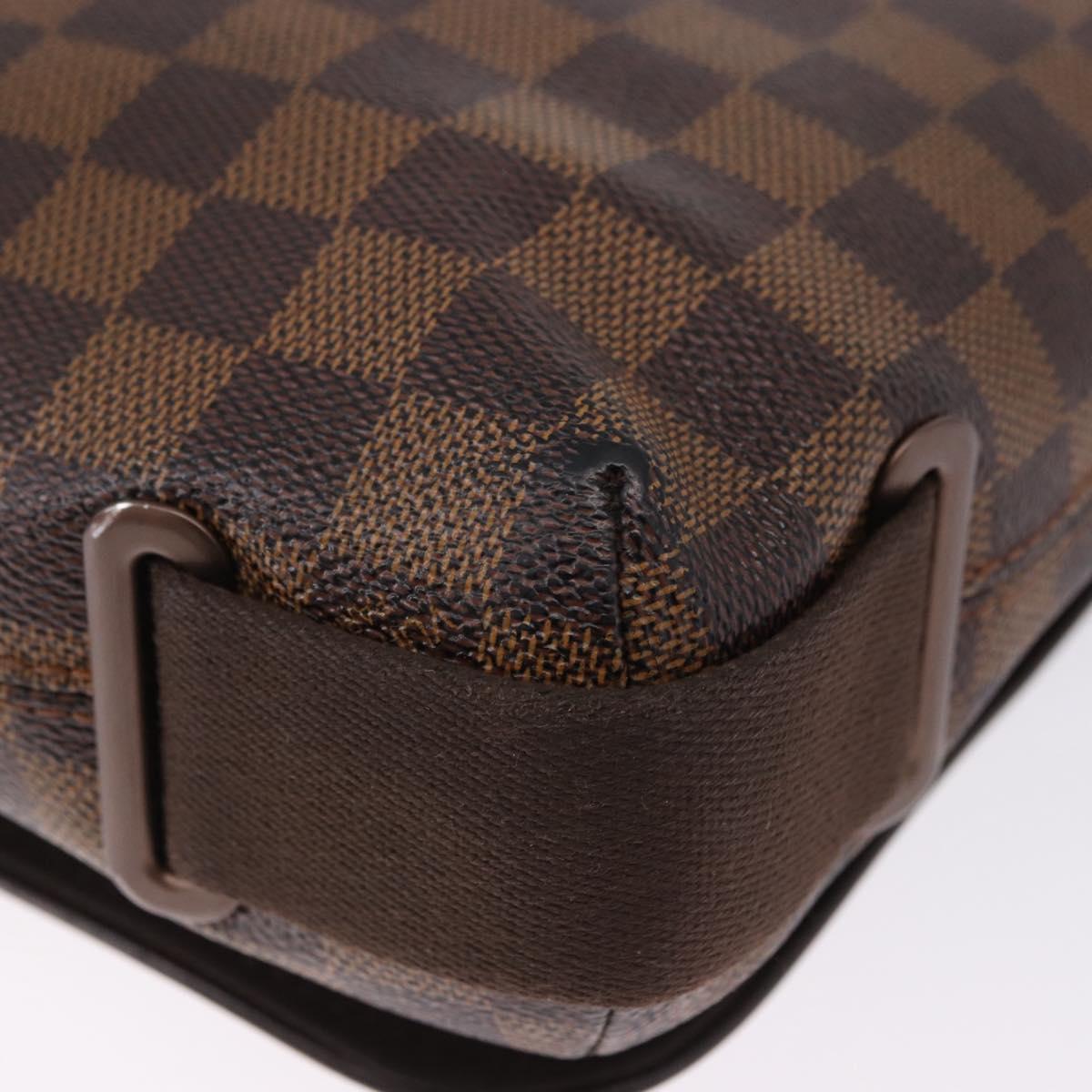 LOUIS VUITTON Damier Ebene Brooklyn PM Shoulder Bag N51210 LV Auth ep15649