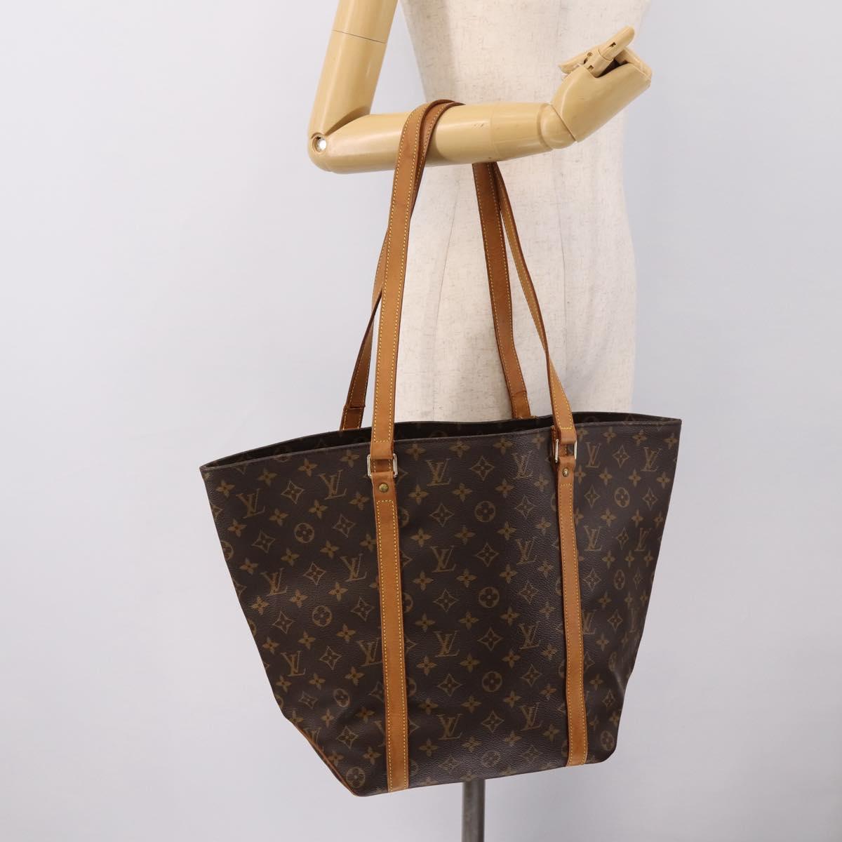 LOUIS VUITTON Monogram Sac Shopping Tote Bag M51108 LV Auth ep15654
